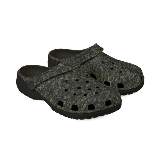 EVA Foam Rubber Shoes, Jhane Barnes design "TEXTURE" col. Camo