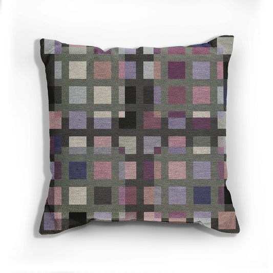 "SQUARZE" col-4. Woven Pillow. Jhane Barnes custom design