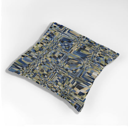 "QUAD II" col-3. Woven Pillow. Jhane Barnes custom design