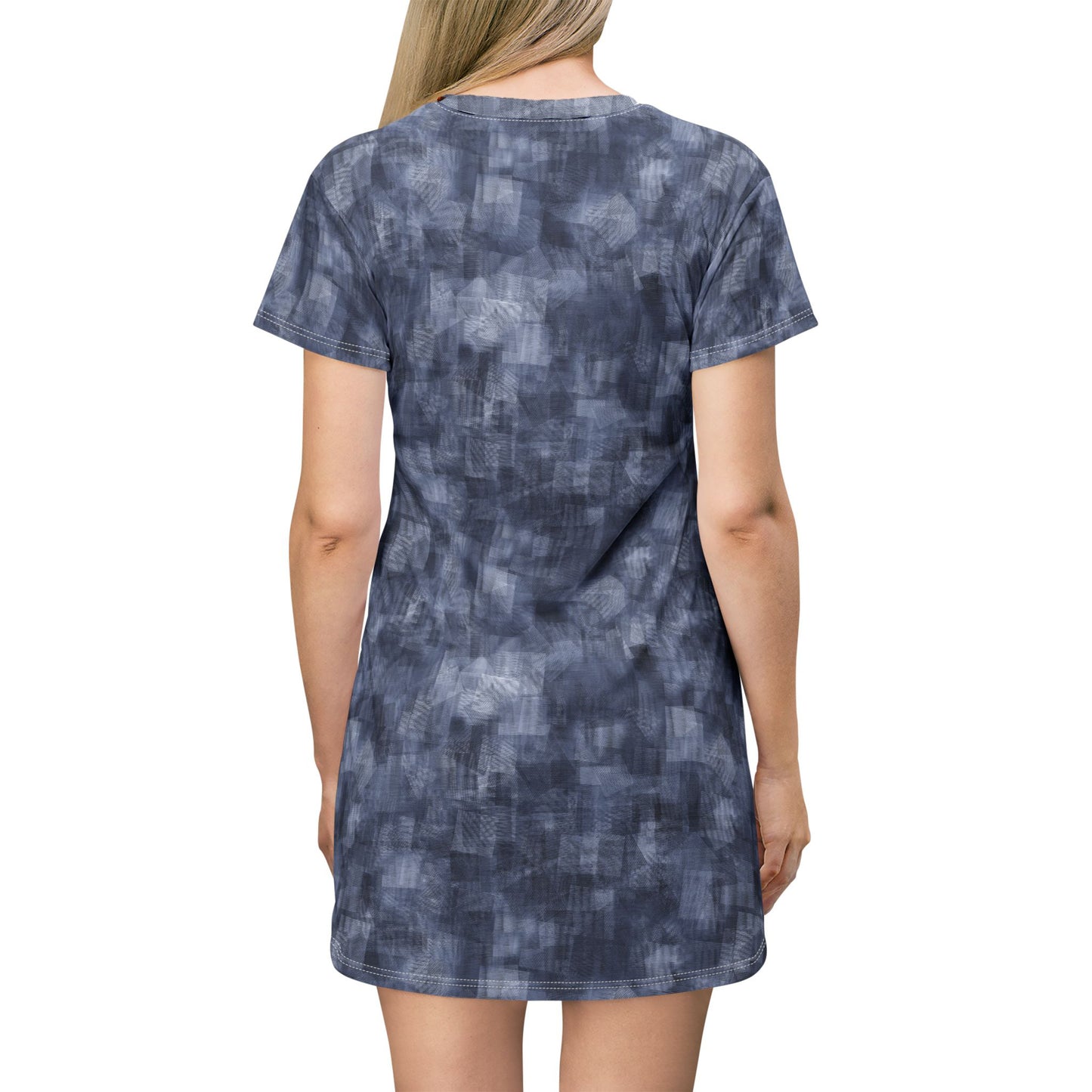 Casual Comfort T-Shirt Dress "MOIRE" col. Navy