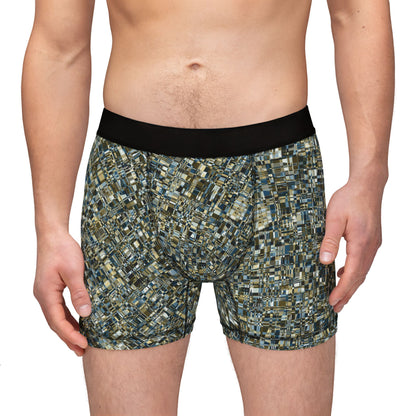 Men's Boxers "MADRAS MAYHEM" col. Twilight Serenade Design By Jhane Barnes