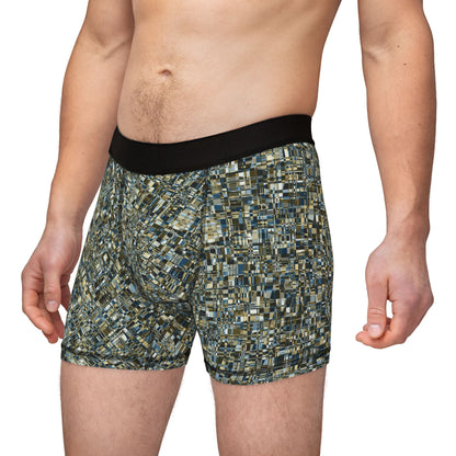 Men's Boxers "MADRAS MAYHEM" col. Twilight Serenade Design By Jhane Barnes