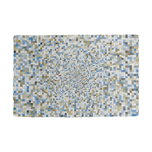 Modern Quilted Placemat "SQUARES" col. Celestial - Stylish Table Decor for Every Occasion