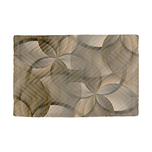 Modern Quilted Placemat "FLORA" col. Sand Dunes - Stylish Table Decor for Every Occasion