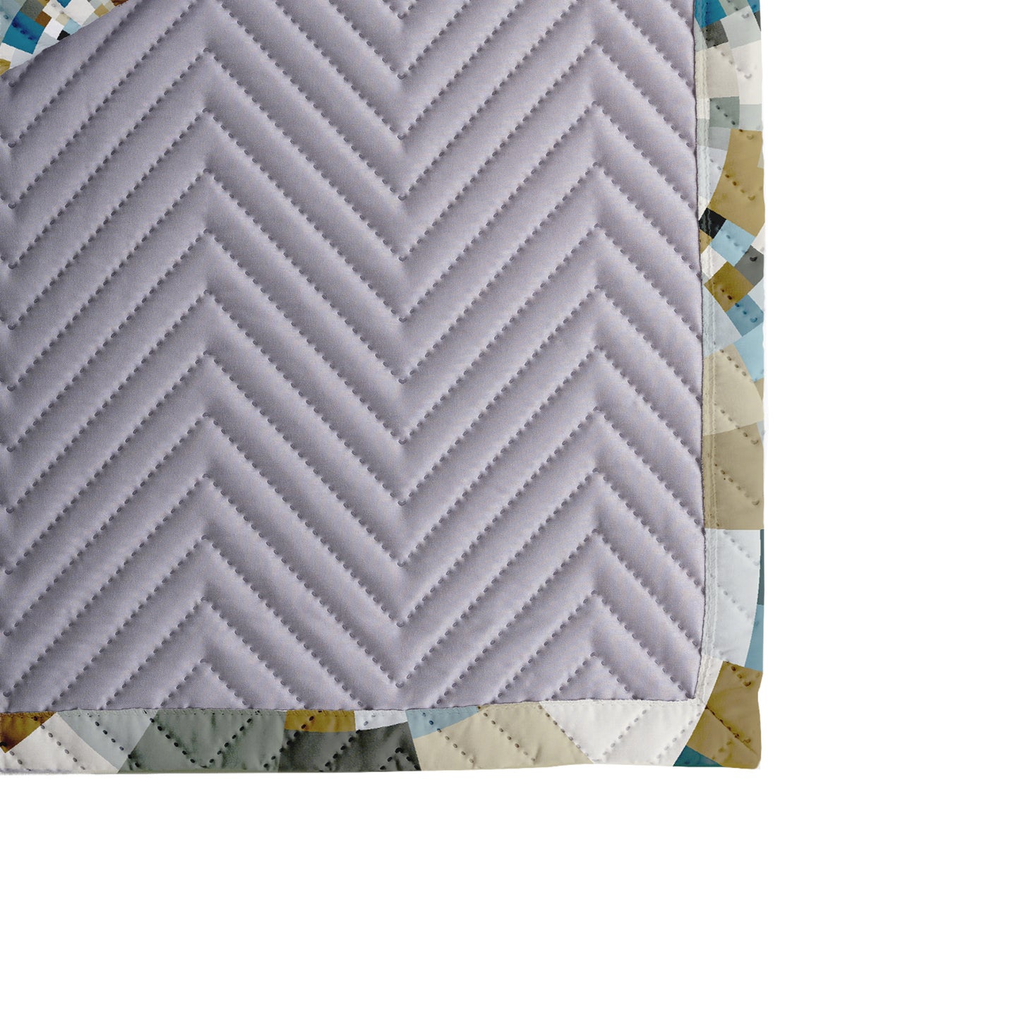 Modern Quilted Placemat "SCHATT INVERSION" col. Mint Chocolate - Stylish Table Decor for Every Occasion