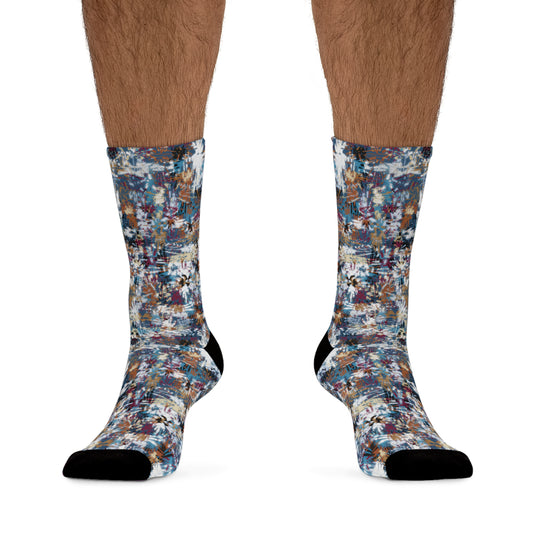 Recycled Poly Socks  "MARINA" Jhane Barnes custom design