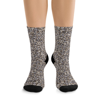 Unisex Printed Socks  "SCHATT" col. Neutral Nexus, Jhane Barnes custom design