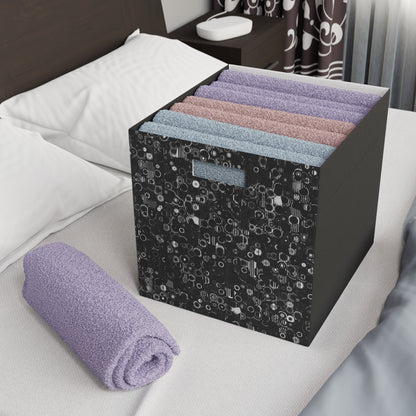 Felt Storage Box "ROUNDABOUT" Blk & Wht (1 box/no furniture)