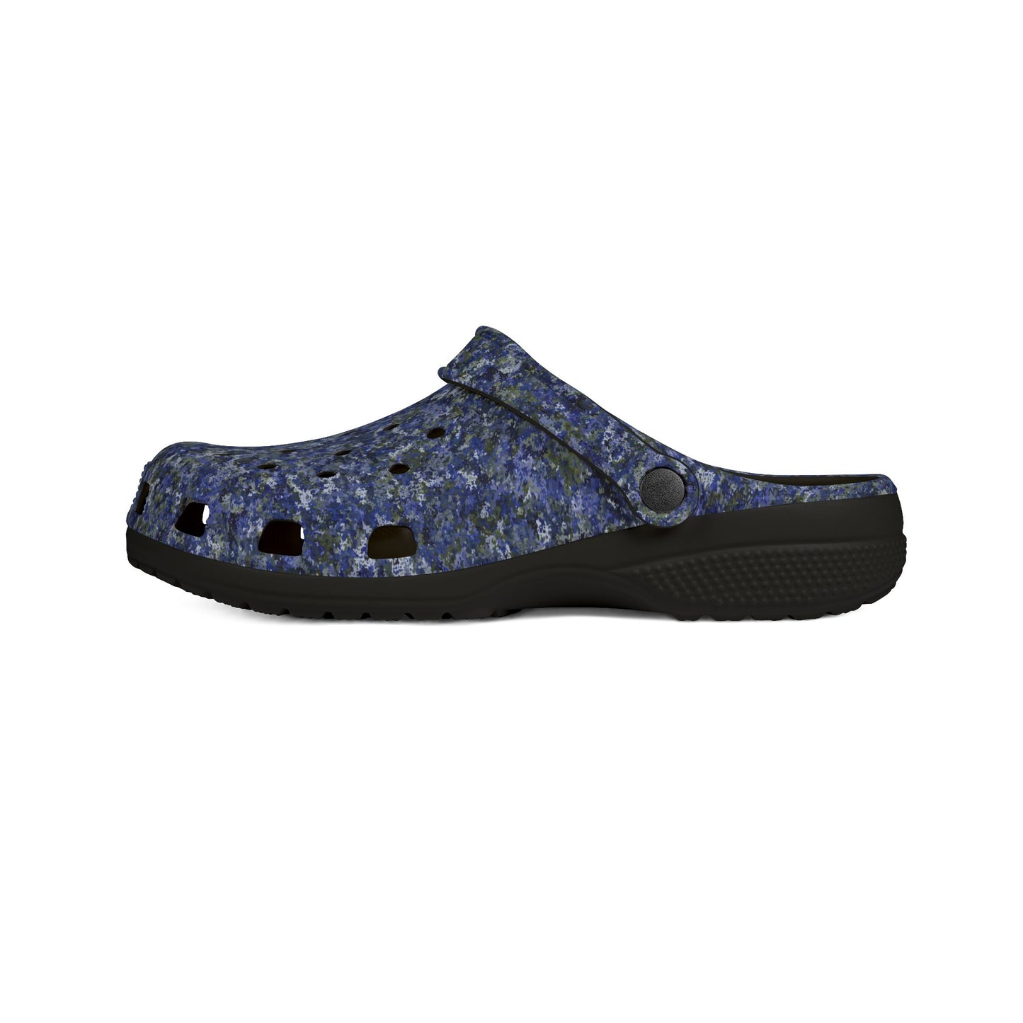 EVA Foam Rubber Shoes, Jhane Barnes design "TEXTURE" col. Cobalt Pulse