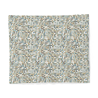 Cotton Duvet Cover "SQUARZE" col. Mint Chocolate