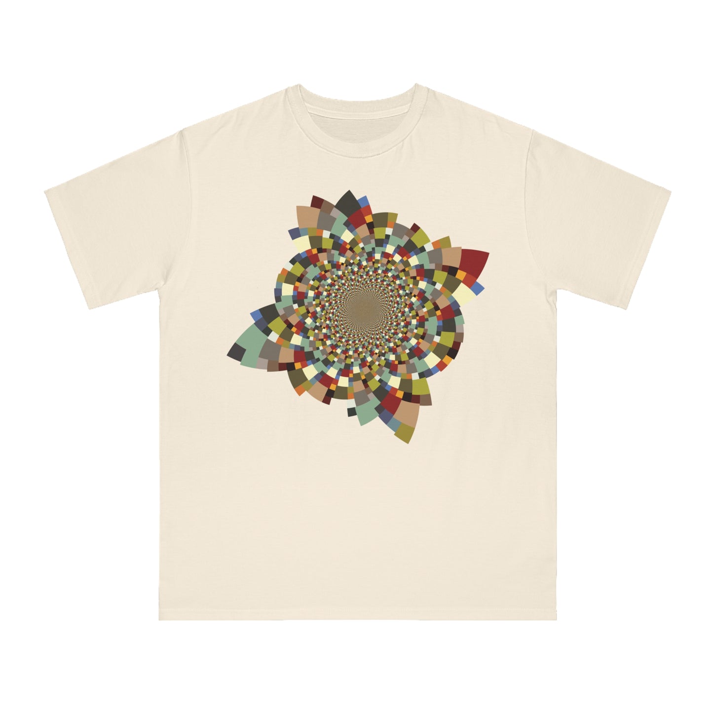 Organic Unisex Classic T-Shirt with Vibrant Schatt Pattern (multiple colors)