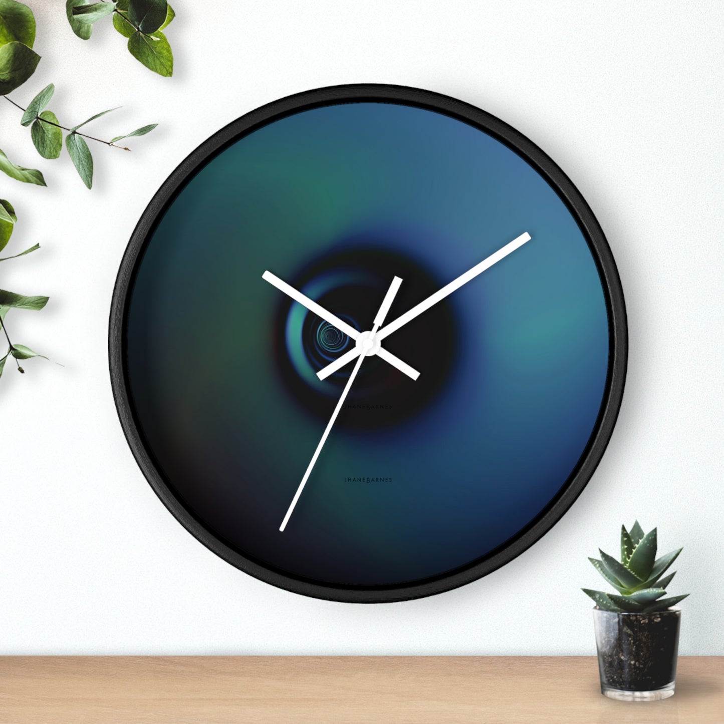 Wall Clock "LONELY SYSTEM" (no lines-nor numbers)
