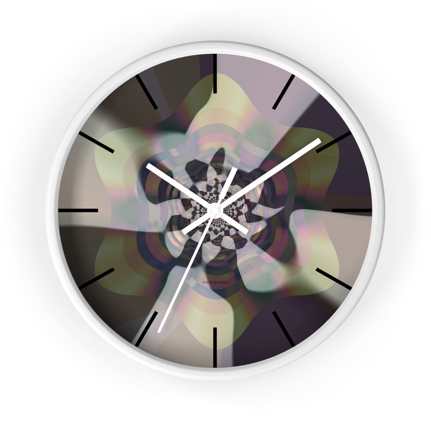 "TRIPPED SYMMETRY" JB custom designed Wall Clock