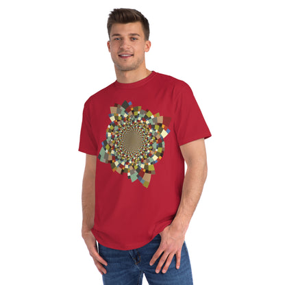 Organic Unisex Classic T-Shirt with Vibrant Schatt Pattern (multiple colors)