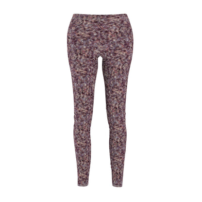 Women's Cut & Sew Casual Leggings "MEZZO" col. Wine