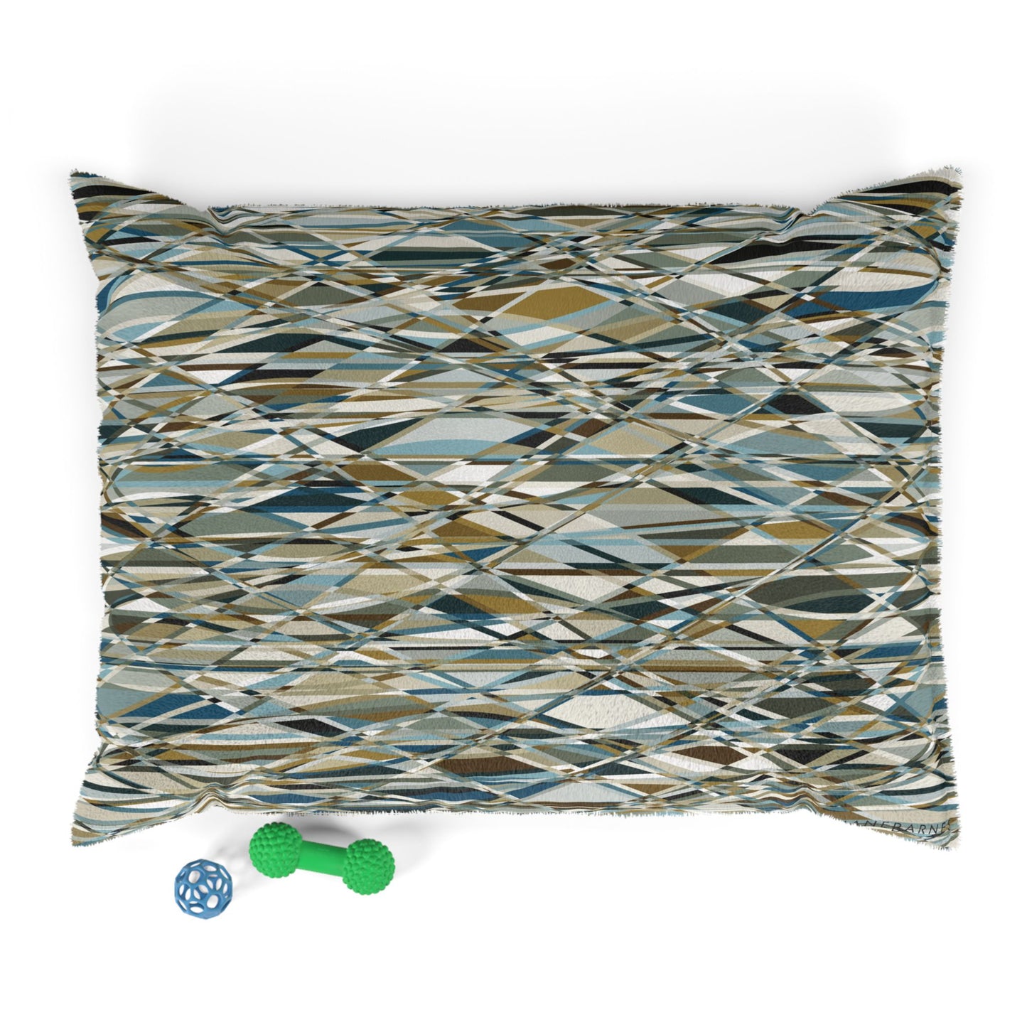 Stylish Abstract Pet Bed for Modern Home Décor "THAT'S A WRAP" col. Mint Chocolate