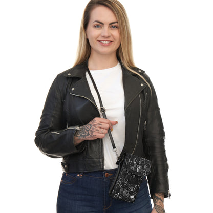 Small Cell Phone Wallet ROUNDABOUT col Shadowplay