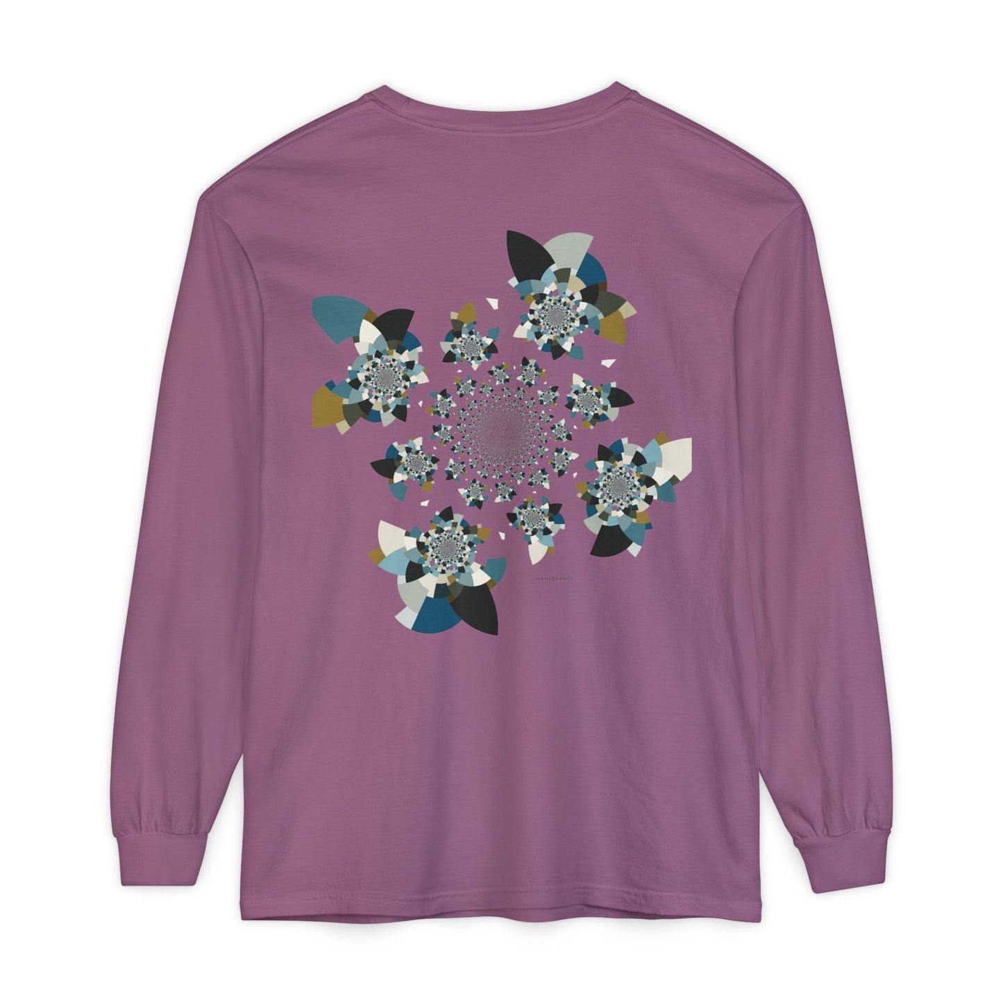 Unisex Long Sleeve T-Shirt "FLORAHEDRON" Perfect for Casual Comfort and Unique Style