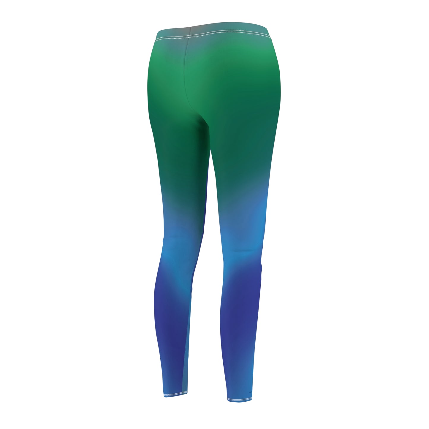 Women's Cut & Sew Casual Leggings "DIAGONAL GRADIENT"