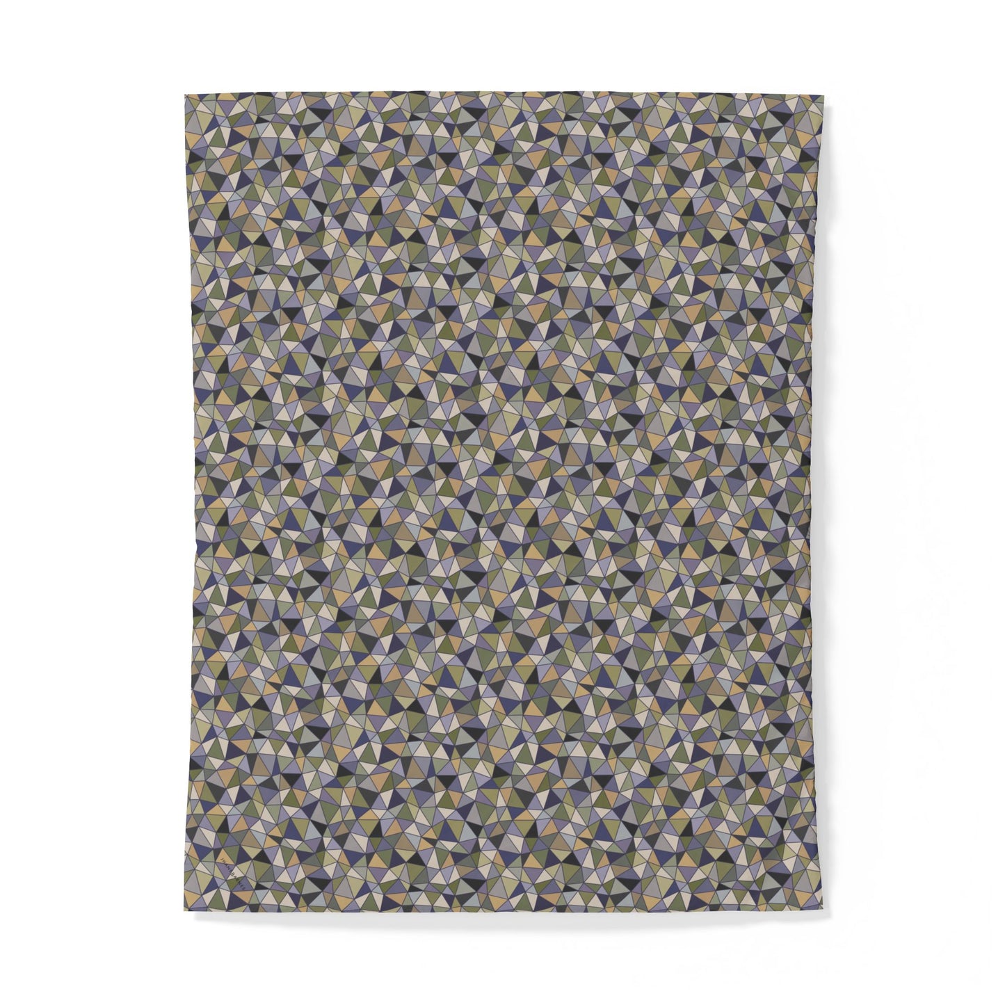 Cotton Duvet Cover "LATTICE" col. Moss Behaving