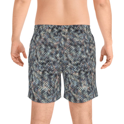 Men's Mid-Length Swim Shorts "MEZZO" col Moss