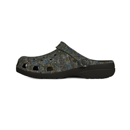 EVA Foam Rubber Shoes, Jhane Barnes design "TEXTURE" col. Multi