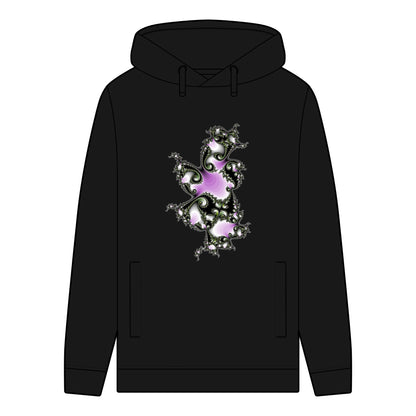 Men's Organic Hoodie with "FRACTALE" Pattern