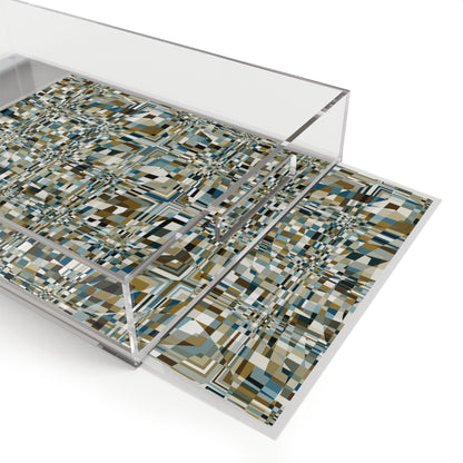 Acrylic Serving Tray "QUAD" color Mint Chocolate