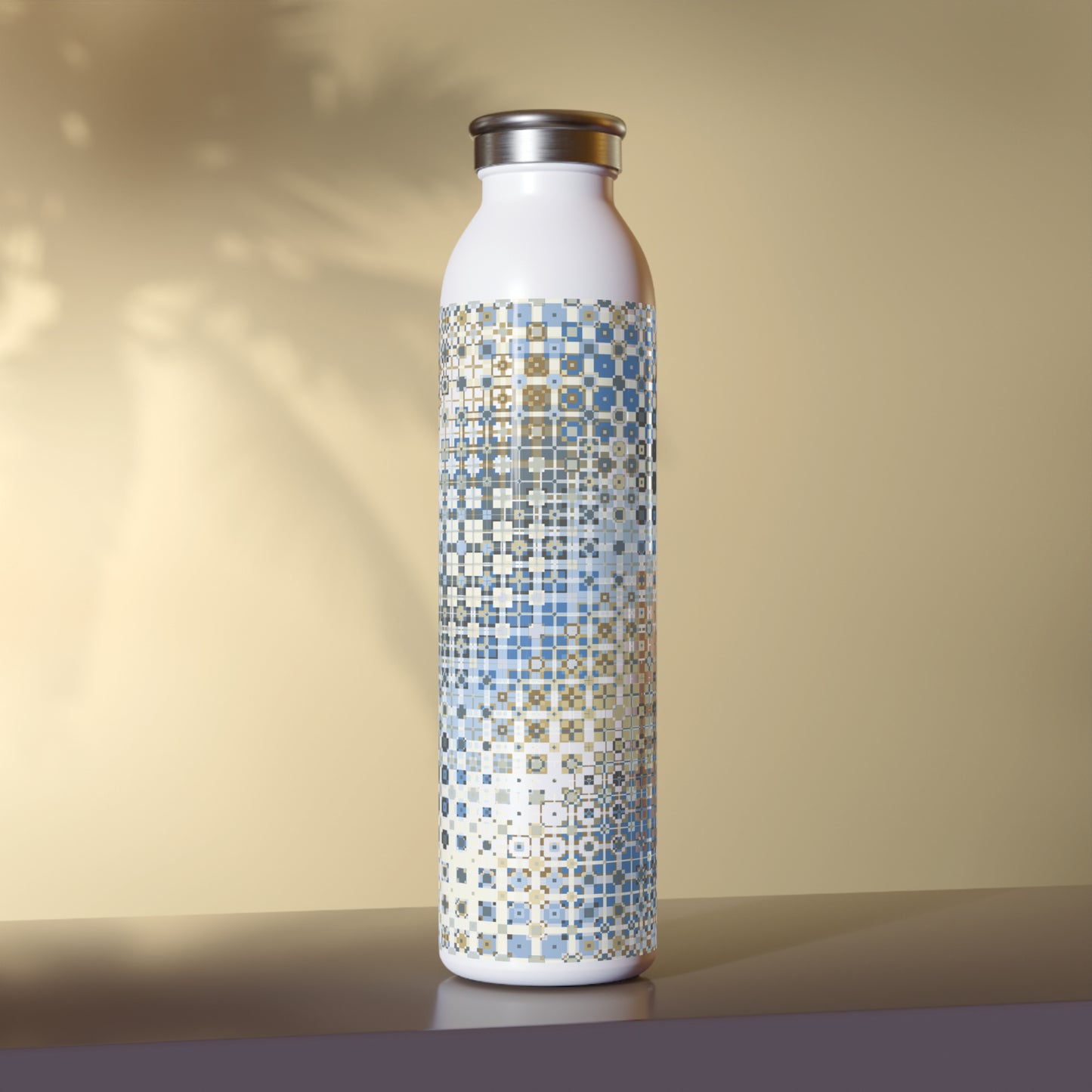 "FREQUENCY"  col. Celestial Slim Water Bottle custom Jhane Barnes design