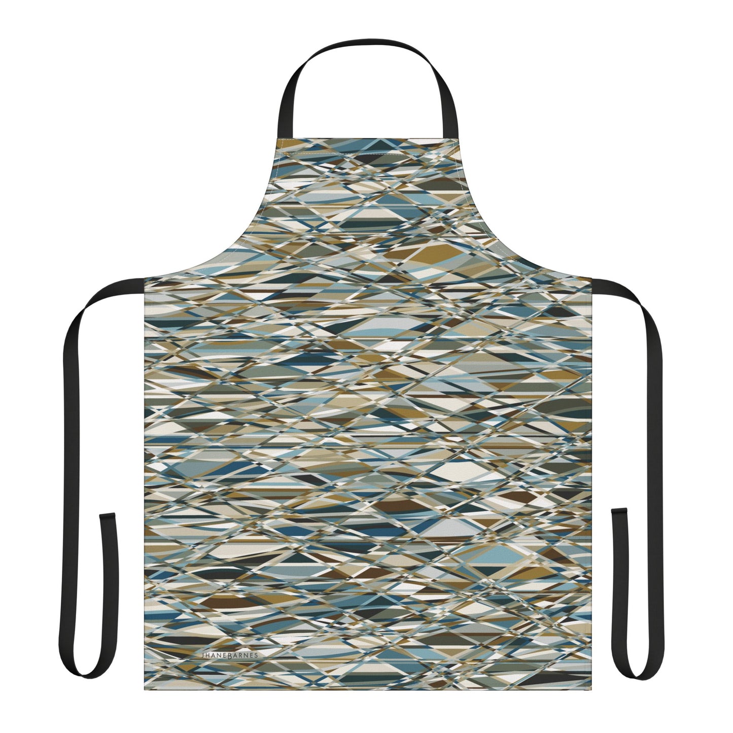 Apron, Jhane Barnes design "THAT'S A WRAP" col. Mint Chocolate