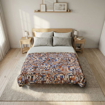 Cotton Duvet Cover "QUAD" col. Mirage