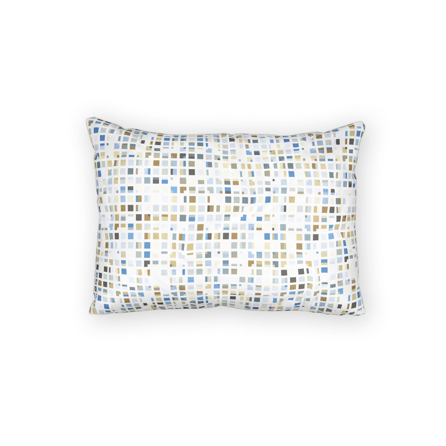 Cotton Pillow Sham "SQUARZE" col. Mint Chocolate