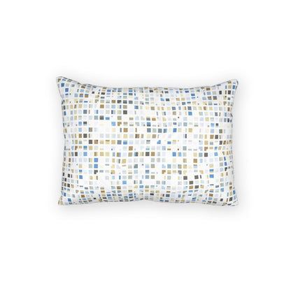 Cotton Pillow Sham "SQUARZE" col. Mint Chocolate