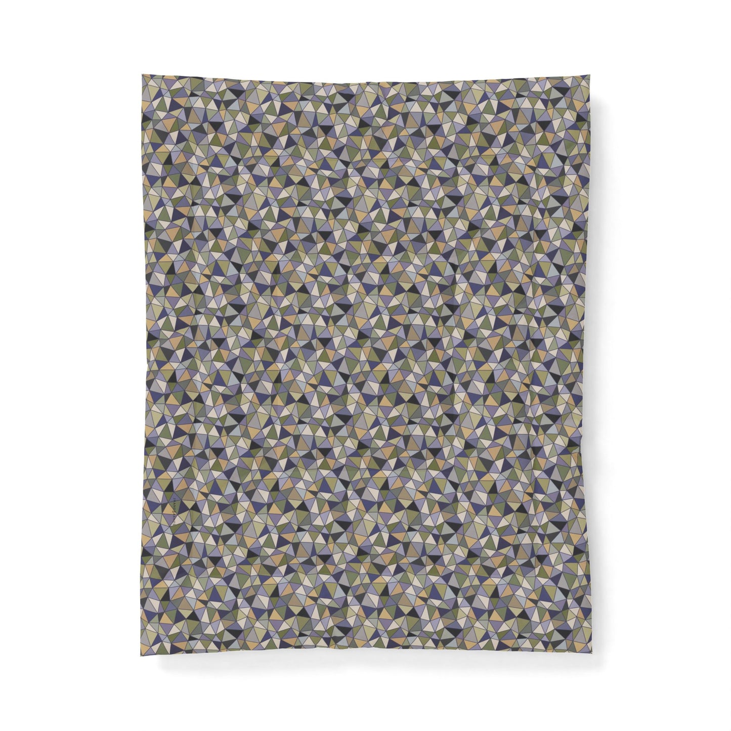Cotton Comforter "LATTICE" col. Moss Behaving