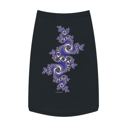 Pet Tank Top "FRACTAL" JB Design in col. Black