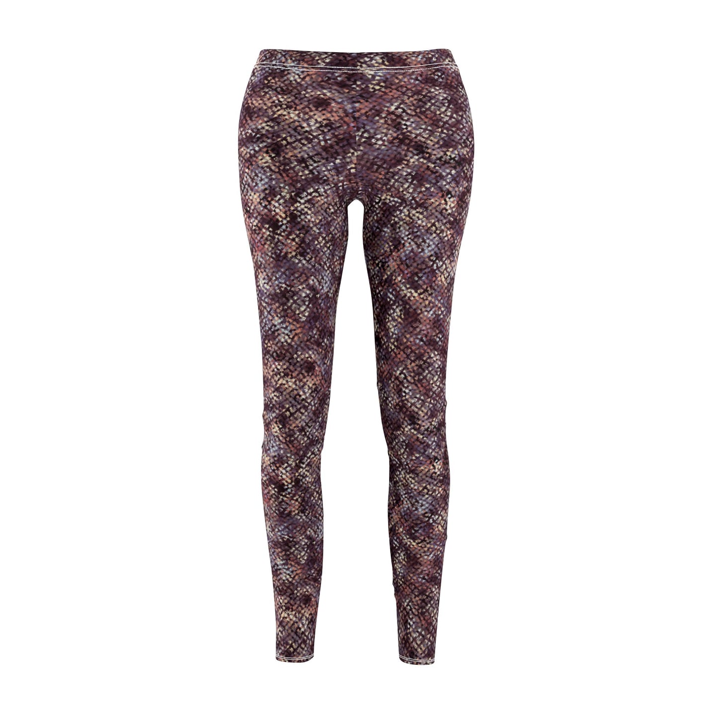 Women's Mid-rise Casual Leggings  "MEZZO" col Wine