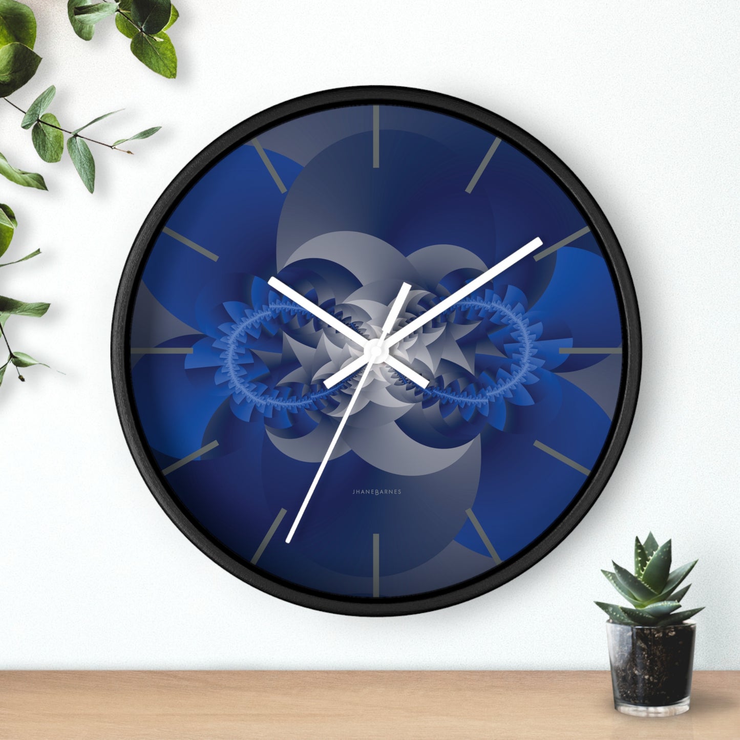 "INFINITY"  col True Blue, a Jhane Barnes custom designed Wall Clock