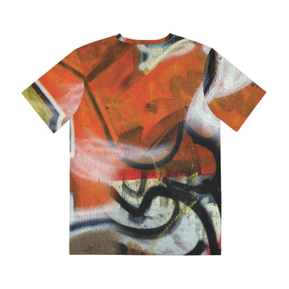 Men's Brushed poly Tee  "GRAFFITI" (short sleeve)