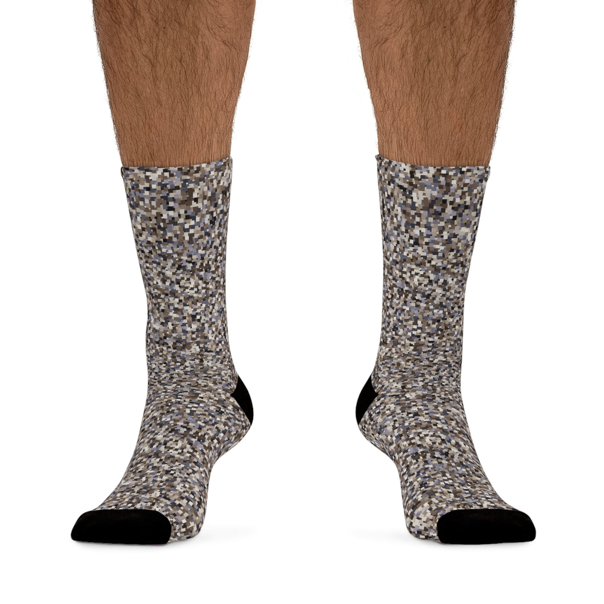 Unisex Printed Socks  "SCHATT" col. Neutral Nexus, Jhane Barnes custom design