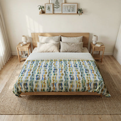 Cotton Duvet Cover "SMOKEY STRIPE"