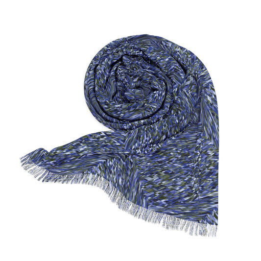 Light Scarf "TWIST" col. Cobalt Pulse