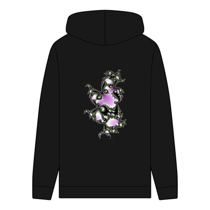 Men's Organic Hoodie with "FRACTALE" Pattern