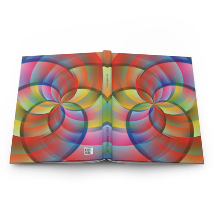 Hardcover Journal Notebook "RAINBOW FLOWER"