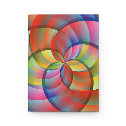 Hardcover Journal Notebook "RAINBOW FLOWER"