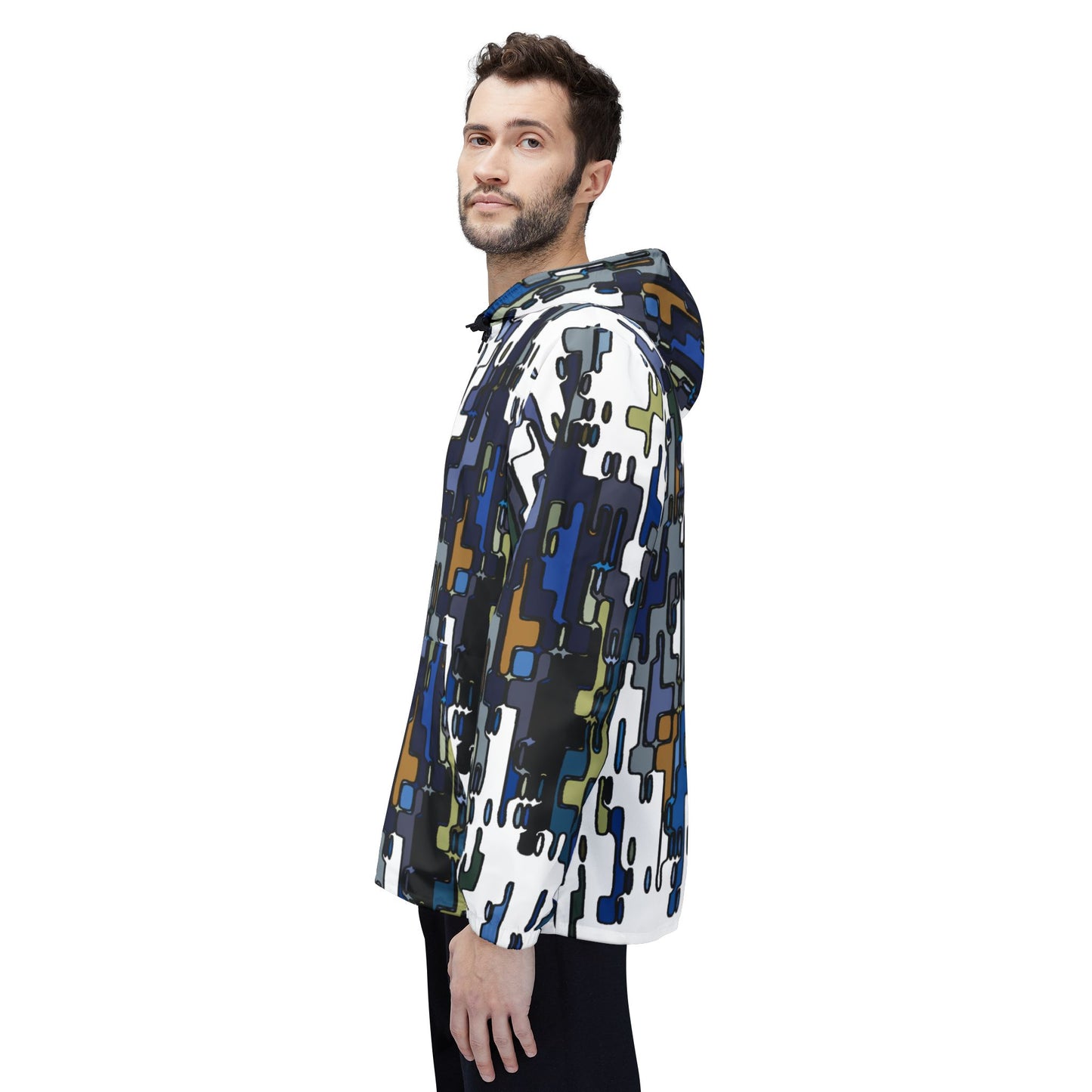 Windbreaker Jacket "CIRCUIT" col. Blue Jeans