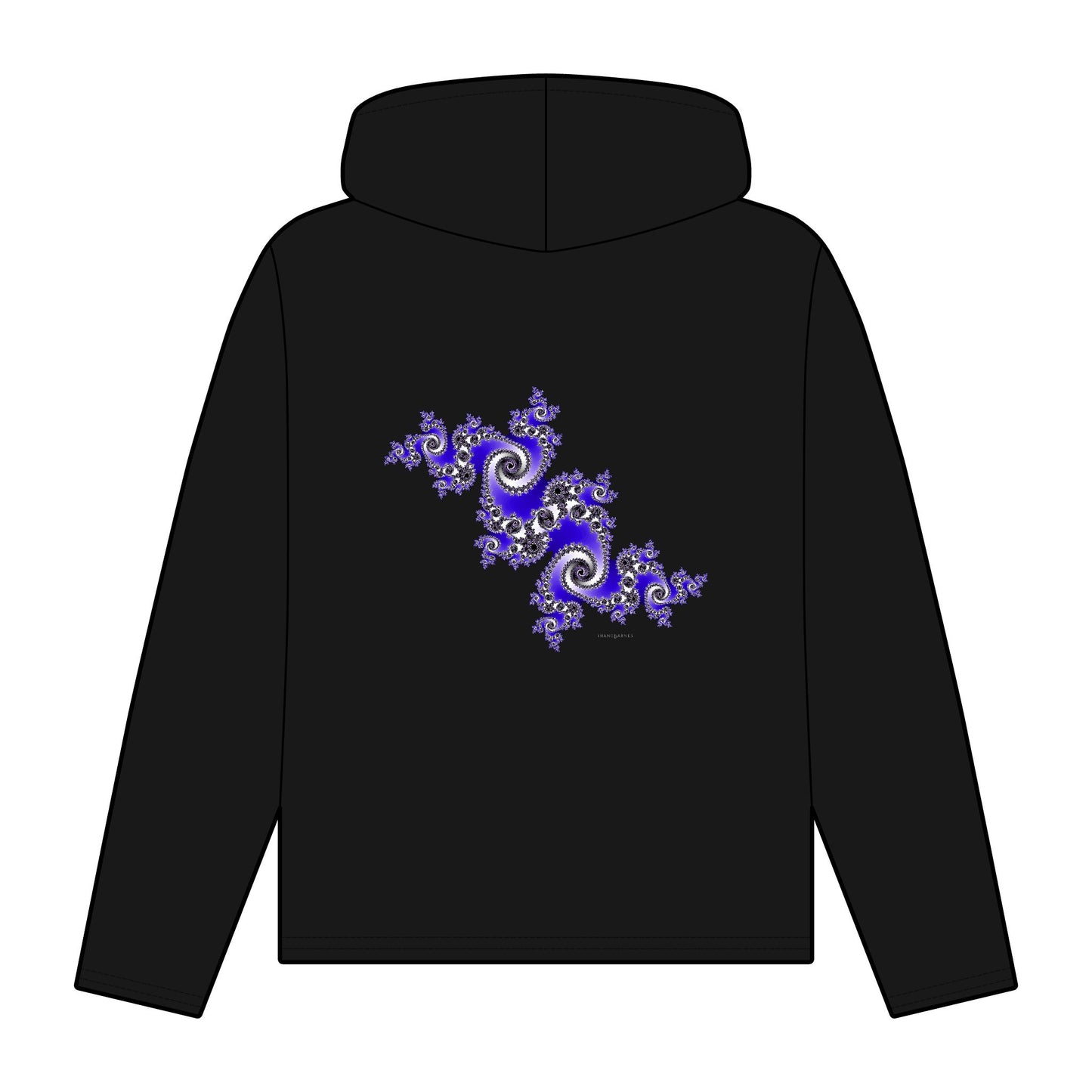 Women's Organic Relaxed Fit Hoodie "FRACTAL"