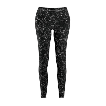 Women's Mid-rise Casual Leggings "ROUNDABOUT" col Black