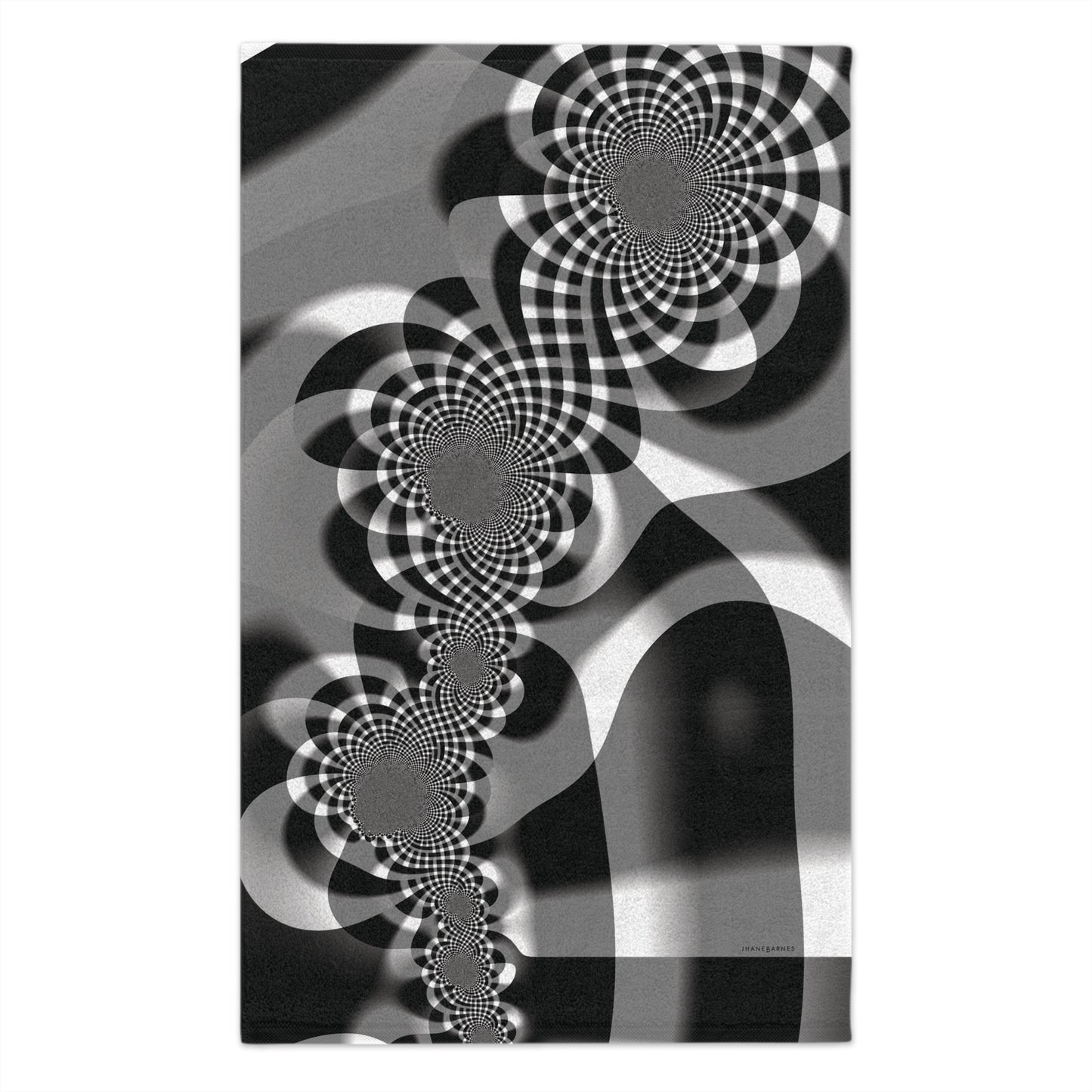 Rally Towel, 11x18 "FLORAL LANDSCAPE" col Shadowplay