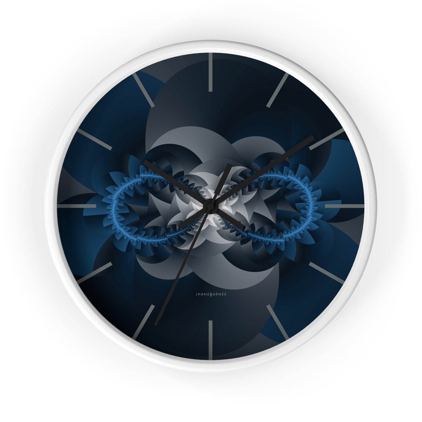 "INFINITY"  col. Midnight Blue, a Jhane Barnes custom designed Wall Clock