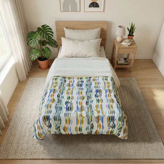 Cotton Duvet Cover "SMOKEY STRIPE"